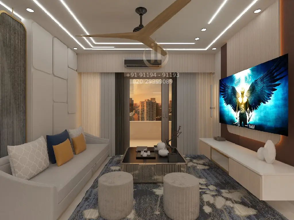 home interior design in Pune for 3BHK apartment by IICL